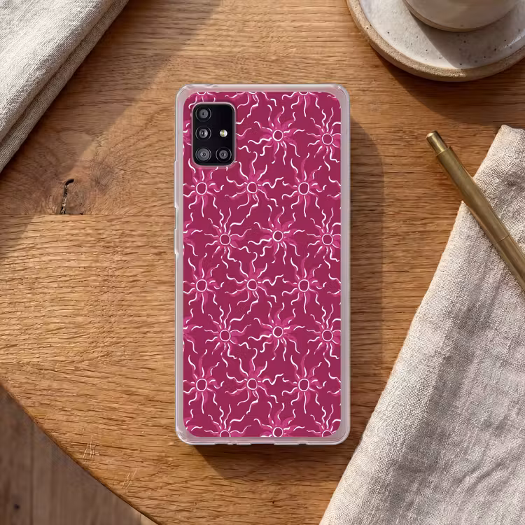 Bohemian - Zon - Magenta Telefoonhoesje Samsung Galaxy A51 5G klein 373 -sfeer1