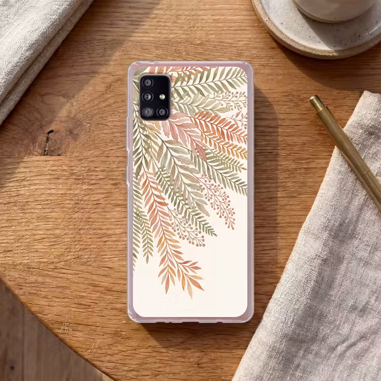 Botanisch - Aquarel - Kleurrijk Telefoonhoesje Samsung Galaxy A51 5G klein -sfeer1