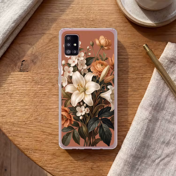 Boeket - Retro - Kleurrijk Telefoonhoesje Samsung Galaxy A51 5G klein -sfeer1