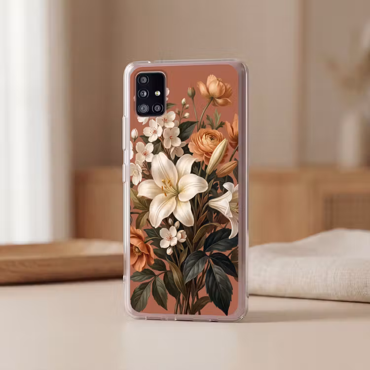 Boeket - Retro - Kleurrijk Telefoonhoesje Samsung Galaxy A51 5G klein -sfeer2
