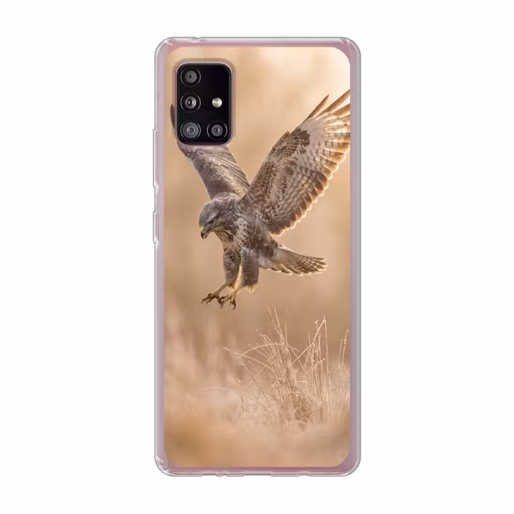 Buizerd - Roofvogel - Natuur - Bruin Telefoonhoesje Samsung Galaxy A51 5G klein -3d