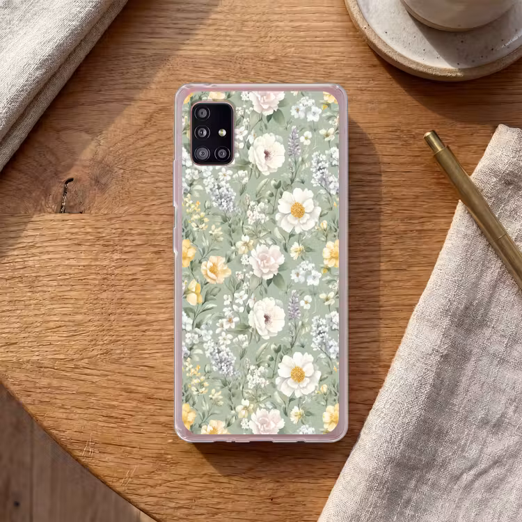 Klassiek - Bloemenpatroon - Kleurrijk Telefoonhoesje Samsung Galaxy A51 5G klein 373 -sfeer1