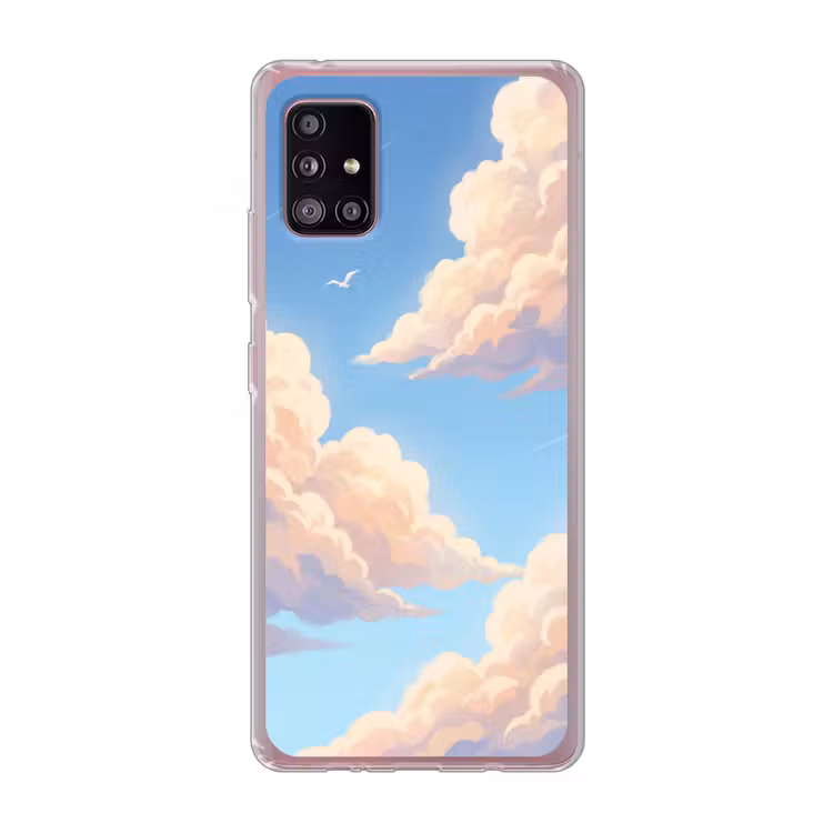 Wolken - Lucht - Natuur - Blauw Telefoonhoesje Samsung Galaxy A51 5G klein -3d