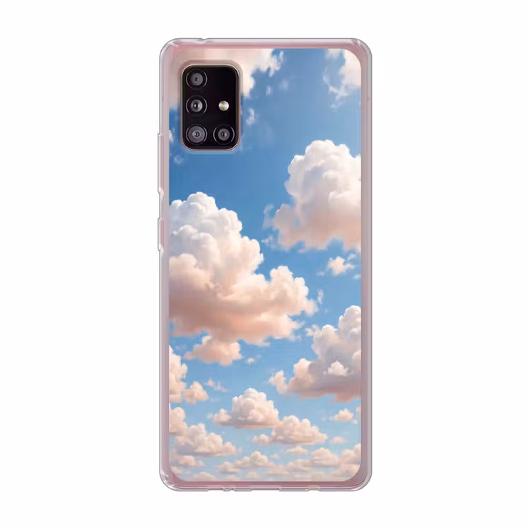 Wolken - Hemel - Natuur - Licht - Blauw Telefoonhoesje Samsung Galaxy A51 5G klein -3d