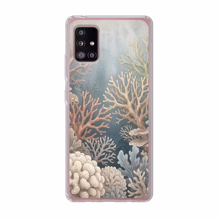 Koraal - Zeeleven - Onderwater - Illustratie - Natuur Telefoonhoesje Samsung Galaxy A51 5G klein -3d