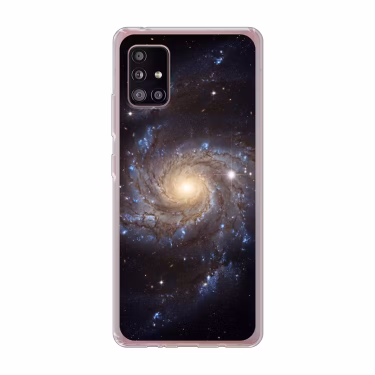 Kosmos - Sterrenstelsel - Donker Telefoonhoesje Samsung Galaxy A51 5G klein -3d