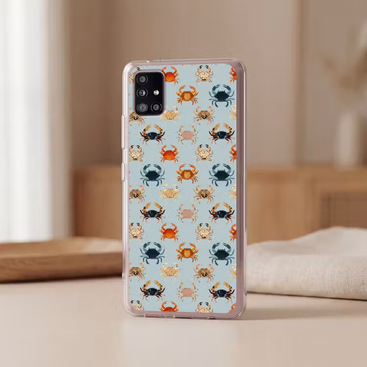 Krabben - Speels - Kleurrijk Telefoonhoesje Samsung Galaxy A51 5G klein 373 -sfeer2