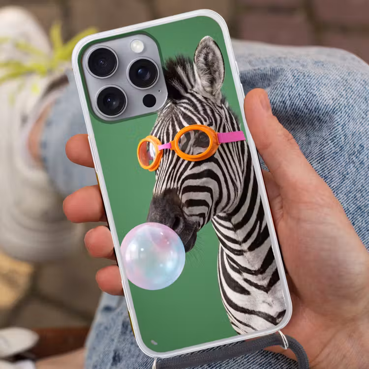 Dier - Bril - Bel - Modern - Groen Hoesje iPhone 16 Pro Max met koord klein -sfeer3
