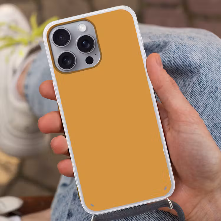 Autumn - Mustard - Geel Hoesje iPhone 16 Pro Max met koord klein 804 -sfeer3