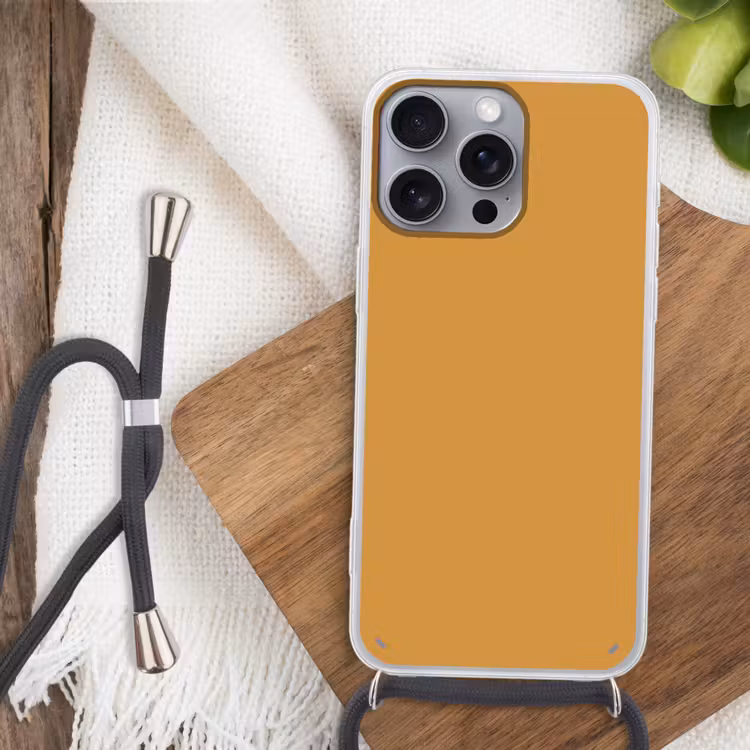 Autumn - Mustard - Geel Hoesje iPhone 16 Pro Max met koord klein 804 -sfeer4