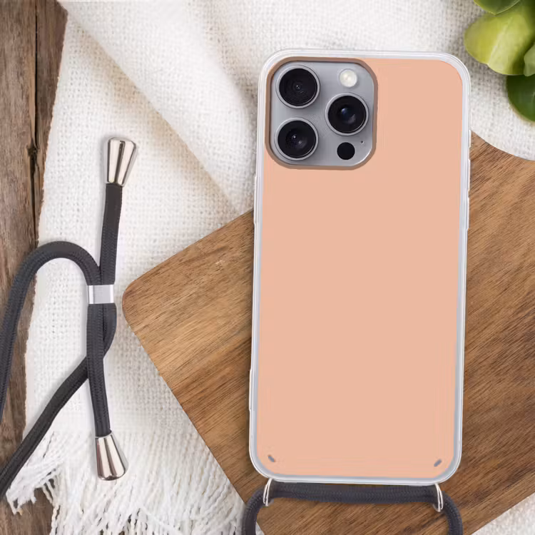 Blush - Terracotta - Nude Hoesje iPhone 16 Pro Max met koord klein 804 -sfeer4