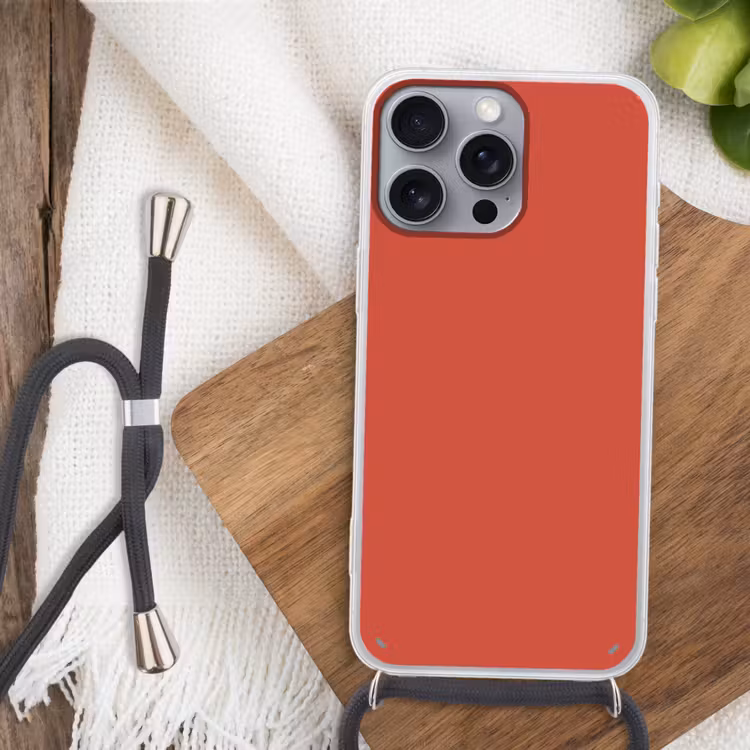 Brick - Red - Rood Hoesje iPhone 16 Pro Max met koord klein 804 -sfeer4