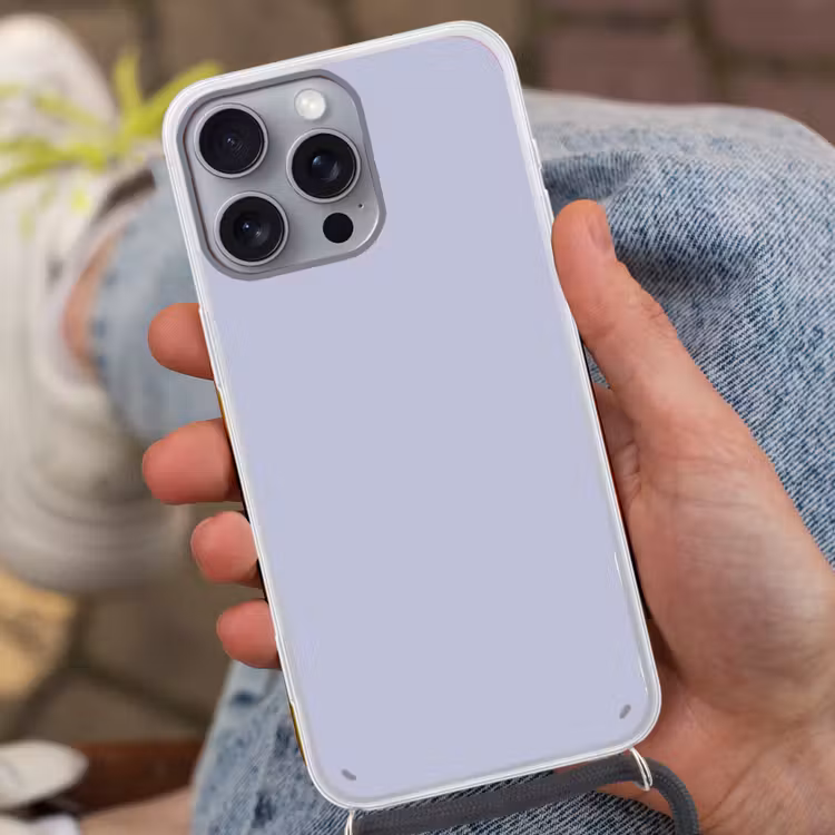 Chalky - Lavender - Paars Hoesje iPhone 16 Pro Max met koord klein 804 -sfeer3