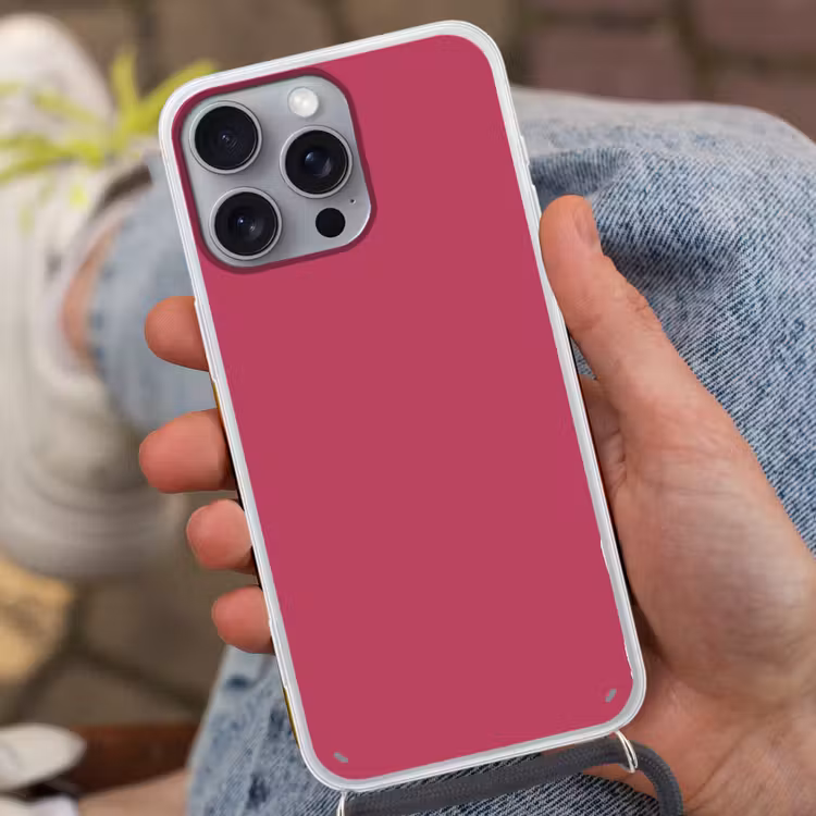 Deep - Berry - Rood Hoesje iPhone 16 Pro Max met koord klein 804 -sfeer3