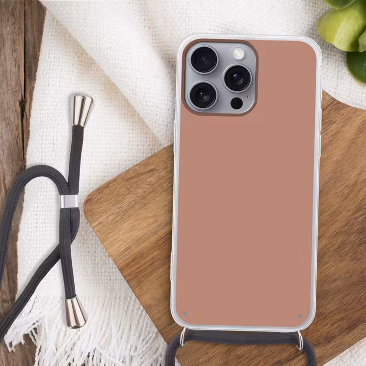 Earthy - Blusher - Roze Hoesje iPhone 16 Pro Max met koord klein 804 -sfeer4