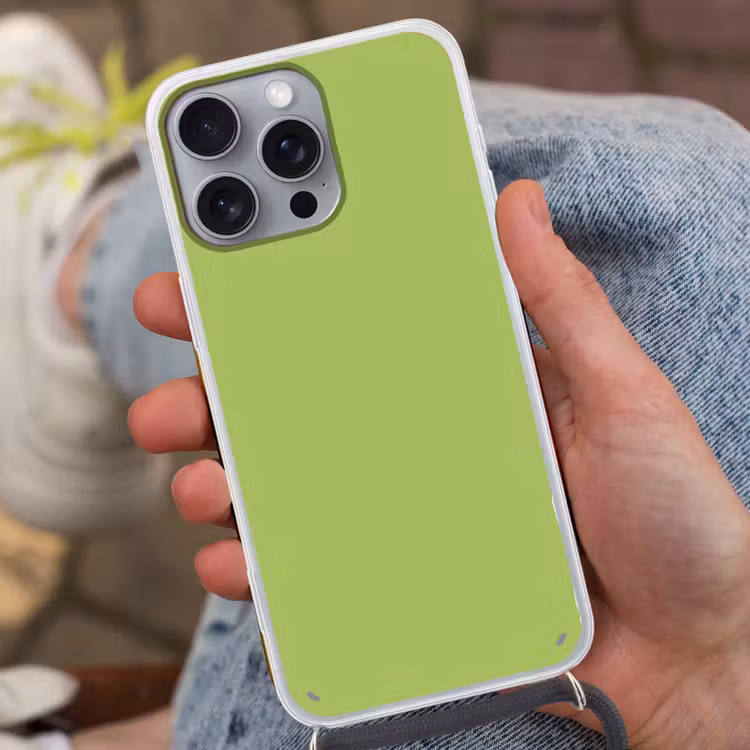 Lime - Glow - Groen Hoesje iPhone 16 Pro Max met koord klein 804 -sfeer3