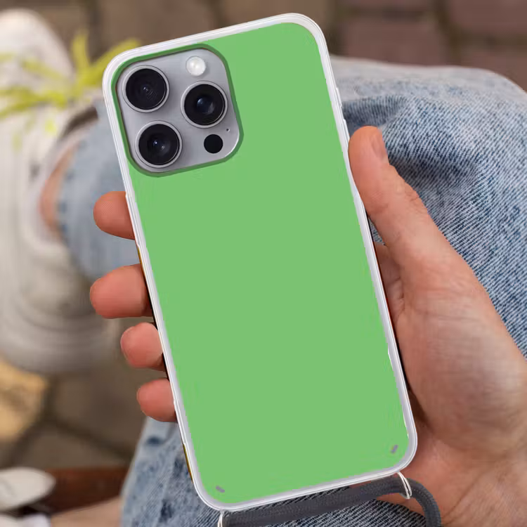 Meadow - Green - Groen Hoesje iPhone 16 Pro Max met koord klein 804 -sfeer3