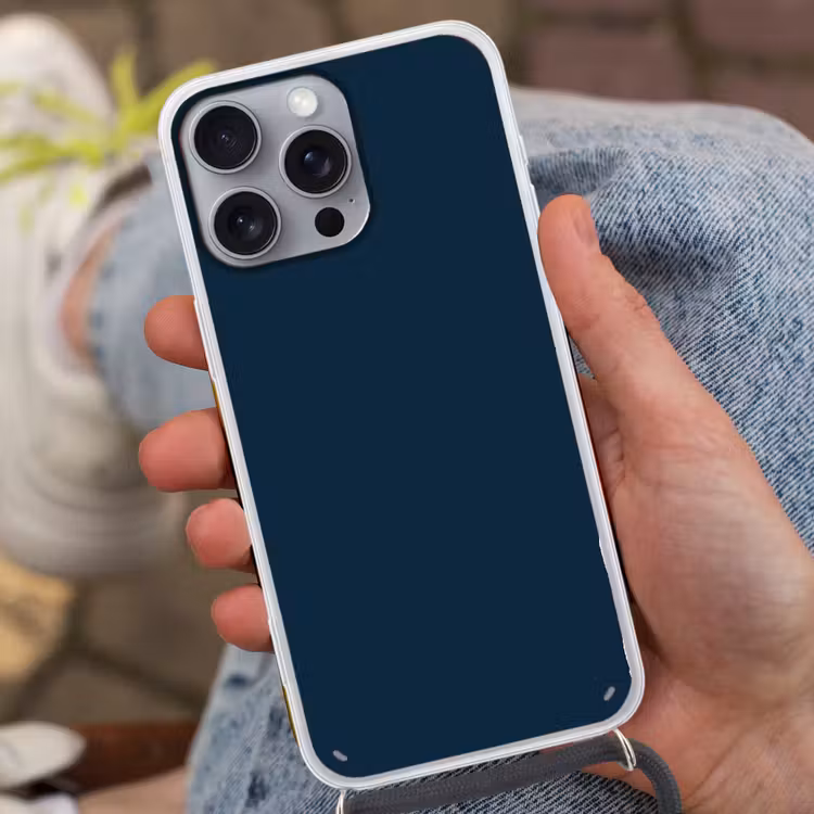 Midnight - Blue - Blauw Hoesje iPhone 16 Pro Max met koord klein 804 -sfeer3