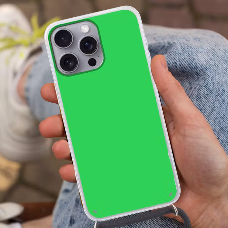 Mint - Green - Groen Hoesje iPhone 16 Pro Max met koord klein 804 -sfeer3