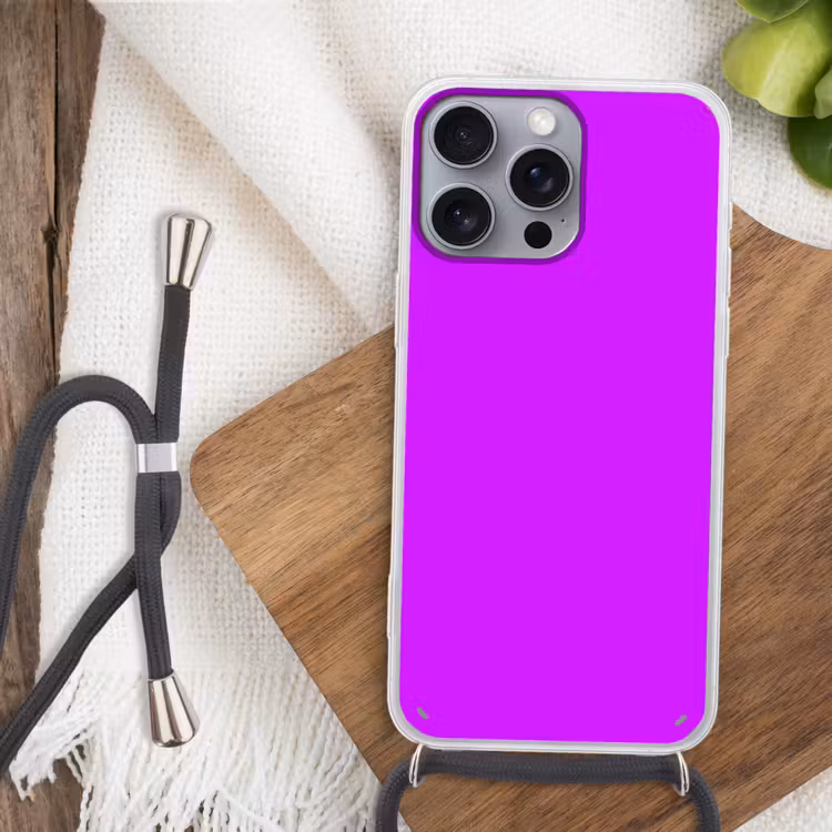 Neon - Orchid - Paars Hoesje iPhone 16 Pro Max met koord klein 804 -sfeer4