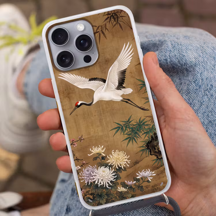 Oosters - Elegant - Kleurrijk Hoesje iPhone 16 Pro Max met koord klein -sfeer3