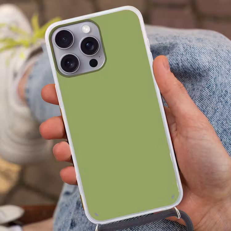 Sage - Green - Groen Hoesje iPhone 16 Pro Max met koord klein 804 -sfeer3