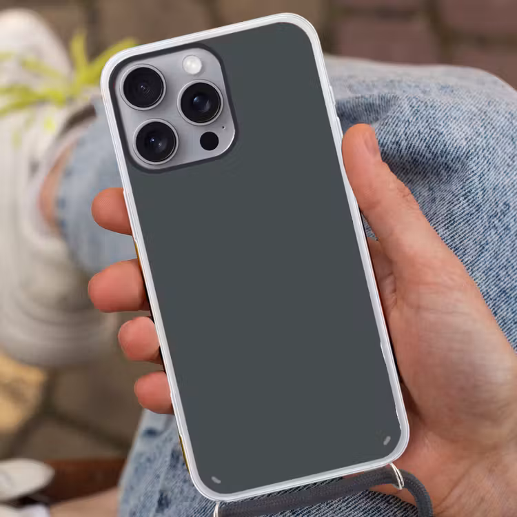 Slate - Millstone - Grijs Hoesje iPhone 16 Pro Max met koord klein 804 -sfeer3