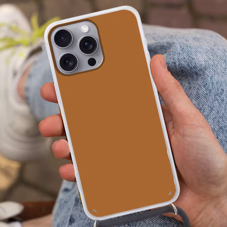 Spiced - Cinnamon - Bruin Hoesje iPhone 16 Pro Max met koord klein 804 -sfeer3