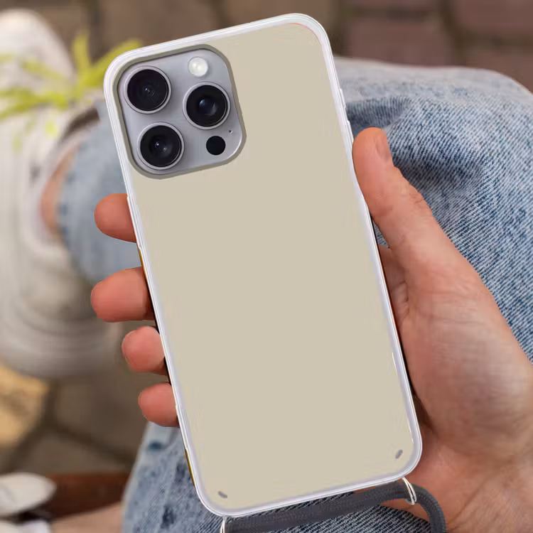 Urban - Pebble - Grijs Hoesje iPhone 16 Pro Max met koord klein 804 -sfeer3