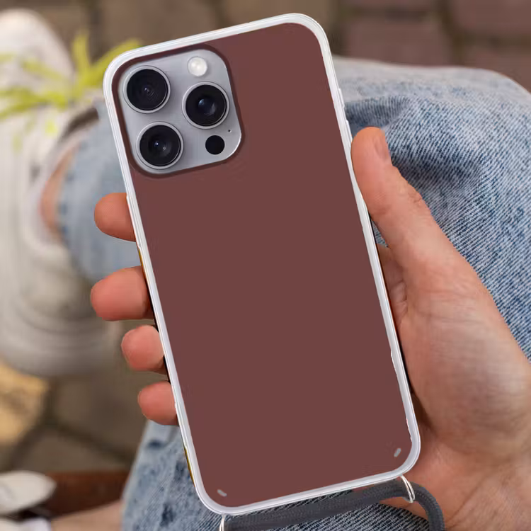 Velvet - Merlot - Rood Hoesje iPhone 16 Pro Max met koord klein 804 -sfeer3