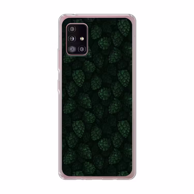 Donker - Groen - Hopbellen - Botanisch - Illustratie Telefoonhoesje Samsung Galaxy A51 5G klein 373 -3d
