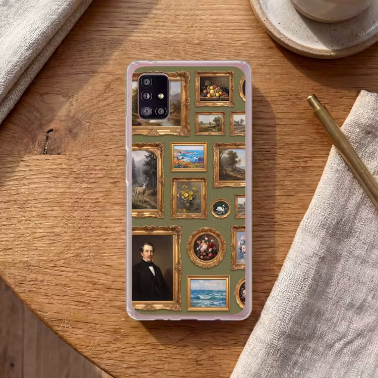 Hert - Bos - Natuur - Klassiek - Dieren Telefoonhoesje Samsung Galaxy A51 5G klein -sfeer1
