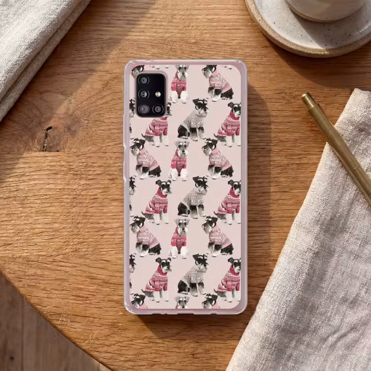 Honden - Truien - Rood Telefoonhoesje Samsung Galaxy A51 5G klein 373 -sfeer1