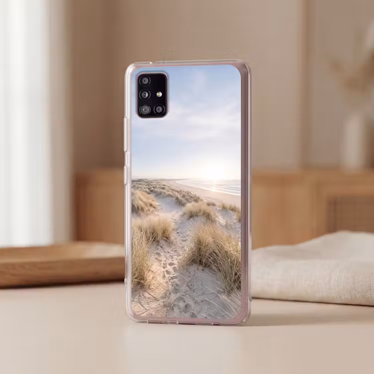 Duinen - Strand - Beige Telefoonhoesje Samsung Galaxy A51 5G klein -sfeer2
