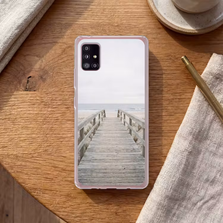 Duinen - Vlonder - Oceaan Telefoonhoesje Samsung Galaxy A51 5G klein -sfeer1