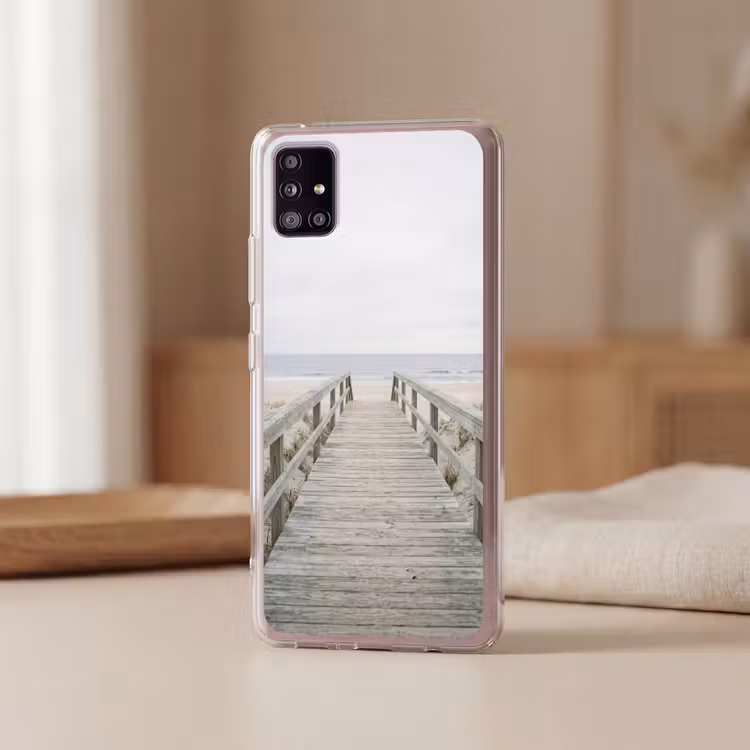 Duinen - Vlonder - Oceaan Telefoonhoesje Samsung Galaxy A51 5G klein -sfeer2