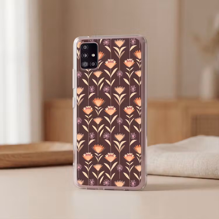 Elegant - Retro - Bruin Telefoonhoesje Samsung Galaxy A51 5G klein 373 -sfeer2