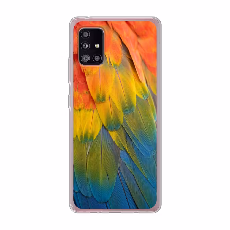 Veren - Ara - Kleurrijk Telefoonhoesje Samsung Galaxy A51 5G klein -3d