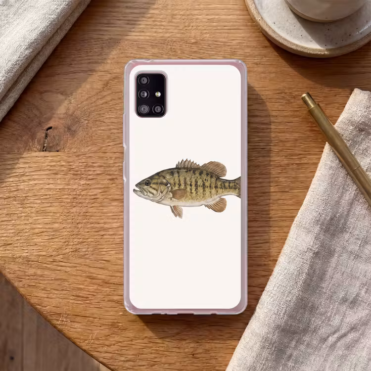 Vissen - Natuur - Vintage Telefoonhoesje Samsung Galaxy A51 5G klein -sfeer1