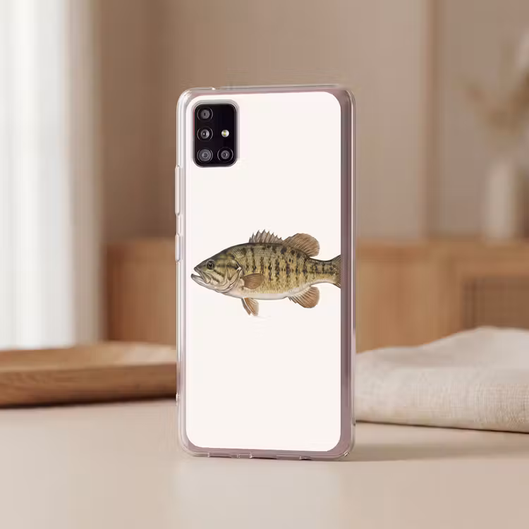 Vissen - Natuur - Vintage Telefoonhoesje Samsung Galaxy A51 5G klein -sfeer2