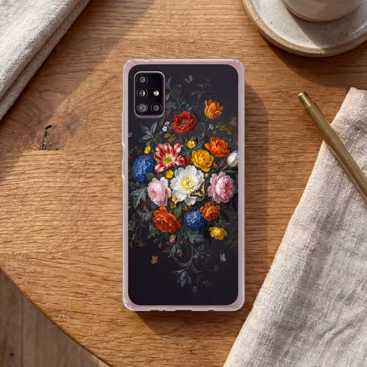 Bloemen - Boeket - Klassiek - Kleurrijk - Natuur Telefoonhoesje Samsung Galaxy A51 5G klein -sfeer1
