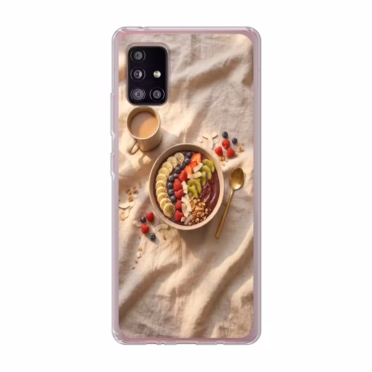 Eten - Ontbijtkom - Fruit - Gezond - Kleurrijk Telefoonhoesje Samsung Galaxy A51 5G klein -3d
