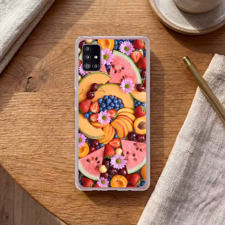 Eten - Fruit - Zomer - Kleurrijk Telefoonhoesje Samsung Galaxy A51 5G klein -sfeer1