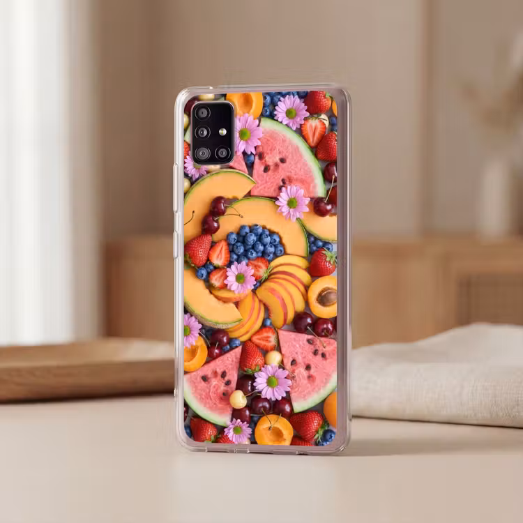 Eten - Fruit - Zomer - Kleurrijk Telefoonhoesje Samsung Galaxy A51 5G klein -sfeer2
