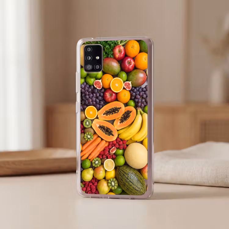 Eten - Fruit - Groenten - Vers - Kleurrijk Telefoonhoesje Samsung Galaxy A51 5G klein -sfeer2