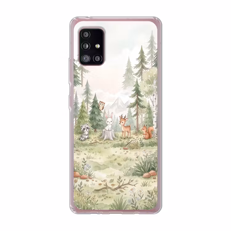 Bos - Dieren - Groen Telefoonhoesje Samsung Galaxy A51 5G klein -3d