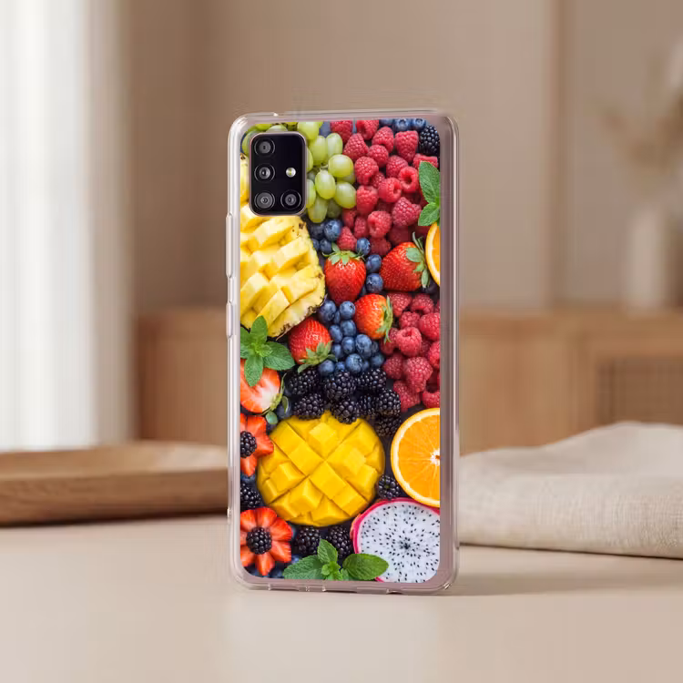 Fruit - Vers - Kleurrijk - Eten Telefoonhoesje Samsung Galaxy A51 5G klein -sfeer2