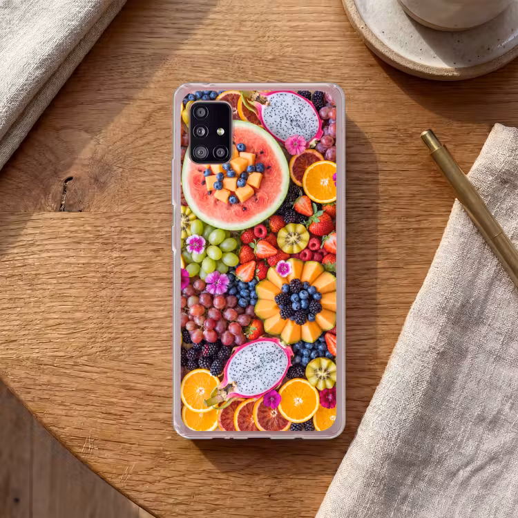 Fruit - Vers - Variatie - Eten - Kleurrijk Telefoonhoesje Samsung Galaxy A51 5G klein -sfeer1