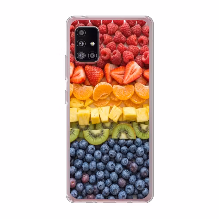 Fruit - Regenboog - Gezond - Kleurrijk Telefoonhoesje Samsung Galaxy A51 5G klein -3d