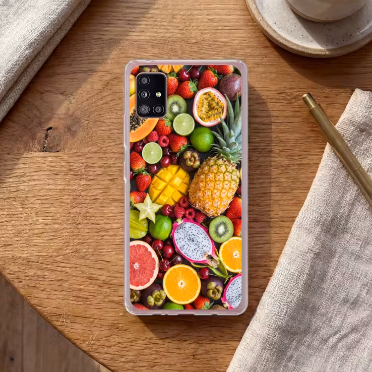 Fruit - Assortiment - Vers - Gezond - Kleurrijk Telefoonhoesje Samsung Galaxy A51 5G klein -sfeer1